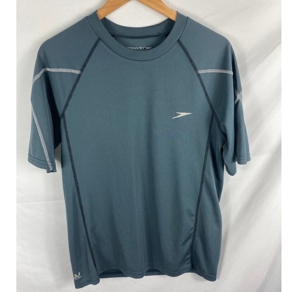 Speedo Mens Swim Tshirt Grey Size Small